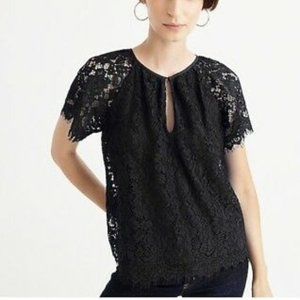 J. Crew Short-sleeve lace top